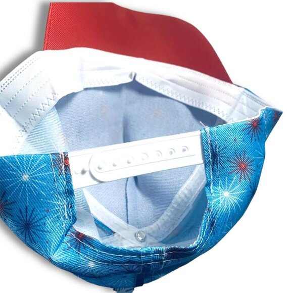 USA America Stars & Stripes Patriotic Baseball Caps Hat 4th of July NEW! OSFM - Picture 5 of 7